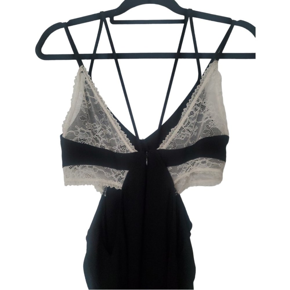ZARA Lace Slip Cutout Dress Sz Small - Picture 9 of 9